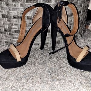 Jeffrey campbell blk heels sz8